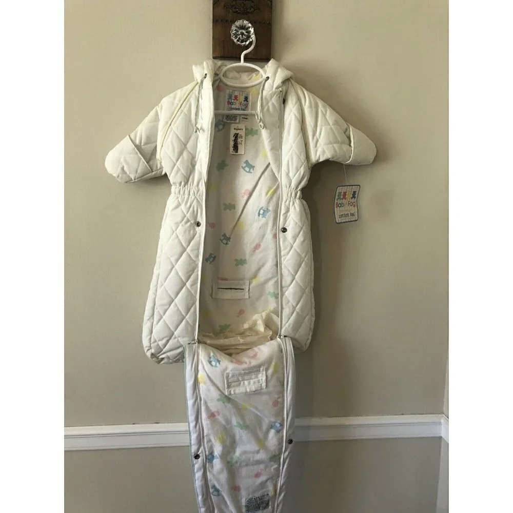 New Old Stock Vintage London Fog Baby Fog Size 0-6M Bunting Snowsuit Appliqued